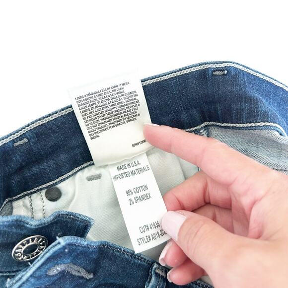 Agolde High Waisted Skinny Jeans Sz 27 - Picture 4 of 5